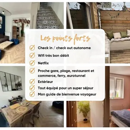 Le Chateau D'eau - Quartier Calme - Proche Commerce - - - Eurotunnel - Ferry Apartment